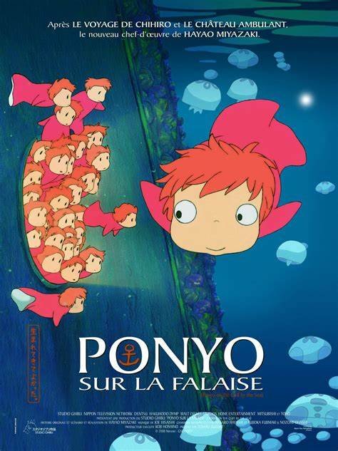 Affiche de Ponyo sur la falaise
